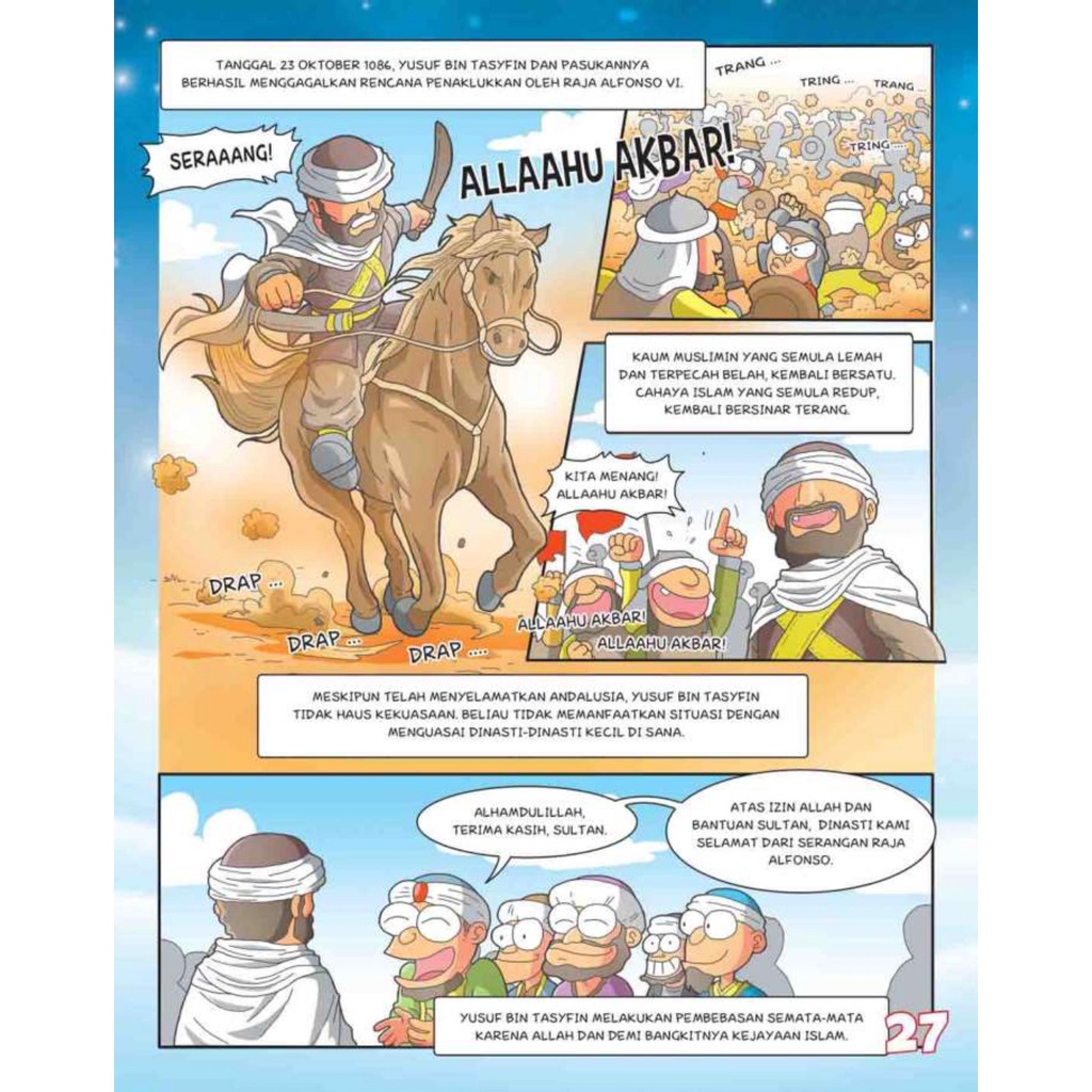 Buku Anak Muslim Komik Panglima Islam Pemberani 1