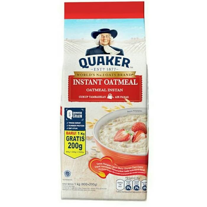 

QUAKER INSTANT OATMEAL 800GRAM+200GRAM[1KG]