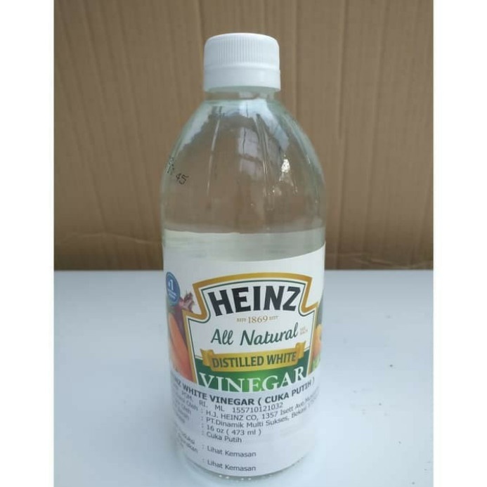 

[oddsolshop] pekanbaru/Heinz All Natural Distilled White Vinegar 473ML Cuka Putih Botol Kaca Bottle