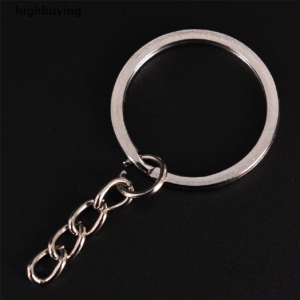 Hbid 20PCS Gantungan Kunci Split Ring Pendek 30mm DIY