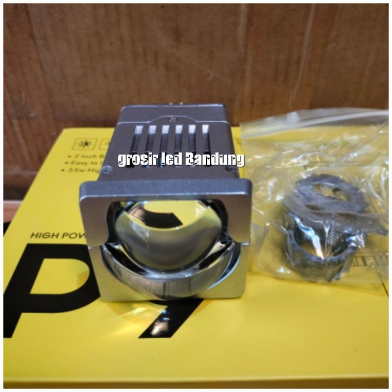 lampu led bi led projector lens Matrix P9 2inch motor dan mobil 1pcs lampu