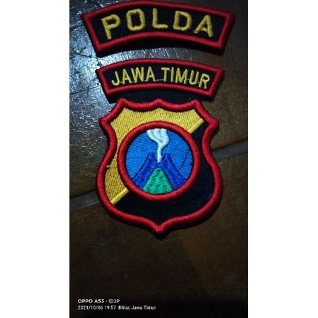 Logo Polda Bordir / Timbul