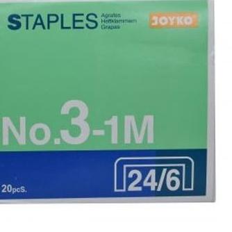 

New - [PACK- 20 BOX] ISI STAPLES BESAR JOYKO NO 3 판