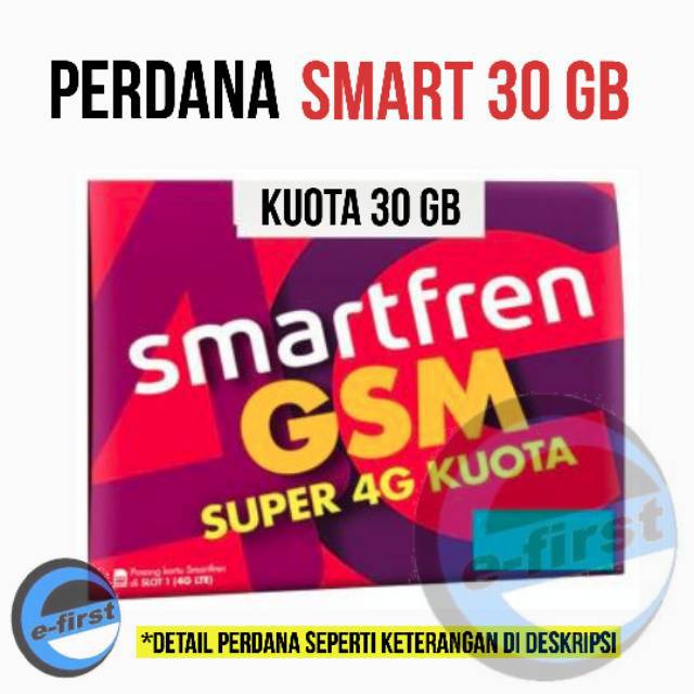 kartu perdana internet smartfren 30gb kuota data smartfren 15gb + 15 gb
