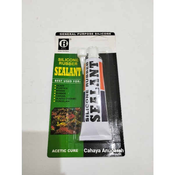 

Lem Kaca Besar Best Sealant 85gr / Lem Karet Silikon / Lem Kaca Aquarium