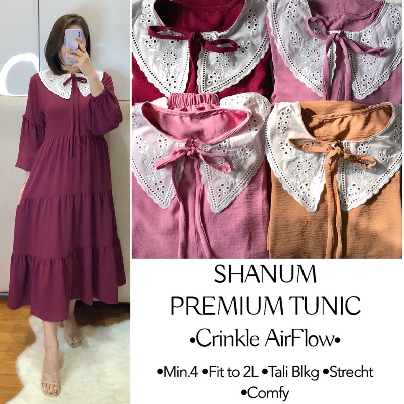 shanum midi premium crinkle airflow