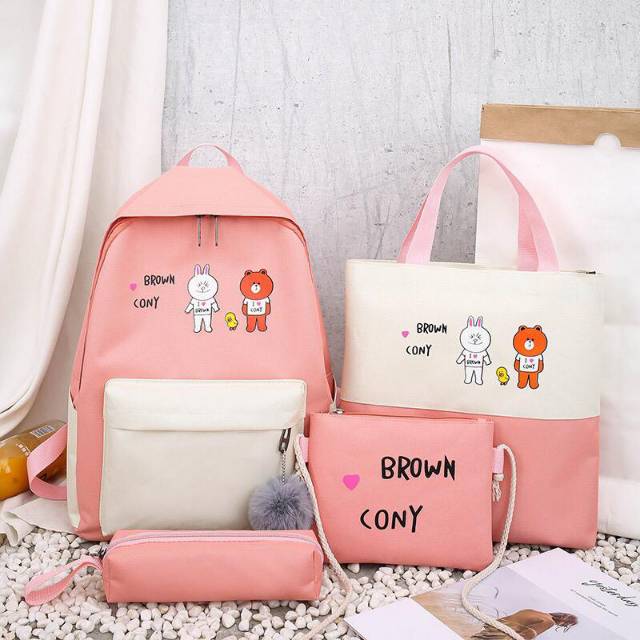 Tas Wanita Import 4in1 Tas Batam Fashion Korea BN6020