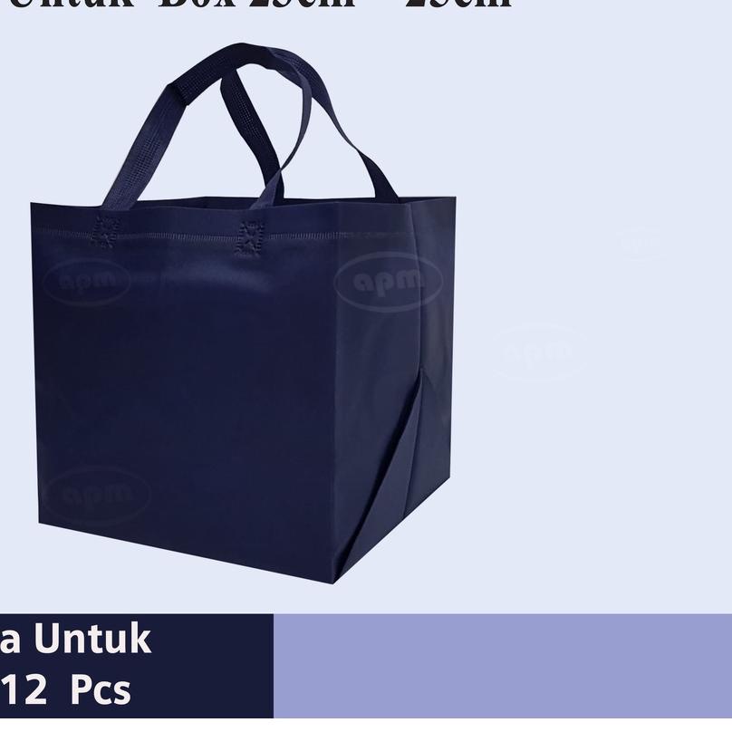 

✺ Tas Spunbond Kotak Ukuran 25cm x 25cm x25cm ☛