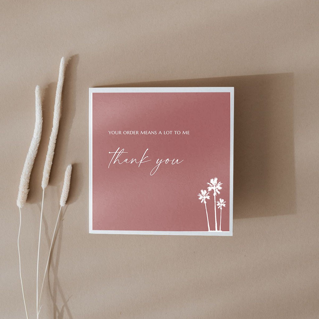 

Thank You Card (7x7, 8x8, 9x9 cm)