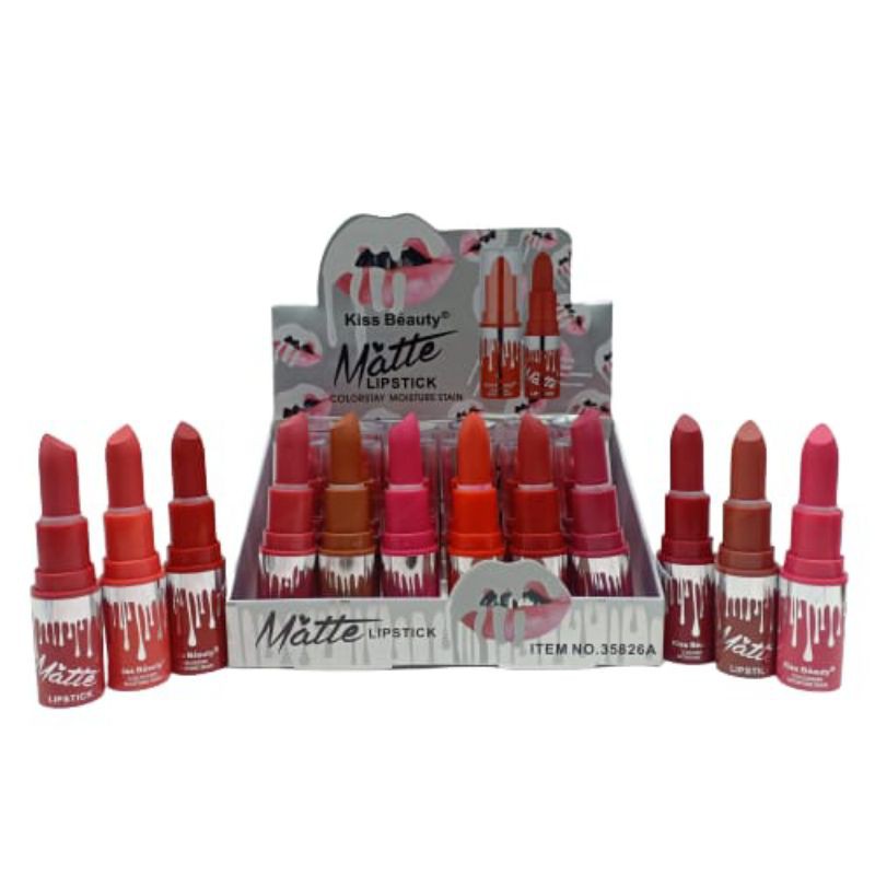 LIPSTICK MATTE SILVER LUSINAN // LUSINAN 12.PCS