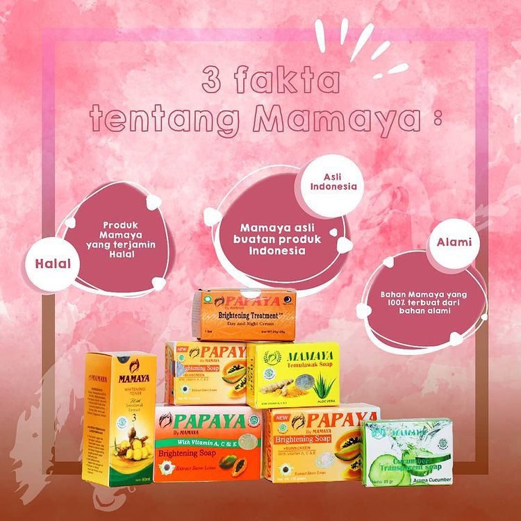 ❤ BELIA ❤ MAMAYA Sabun Papaya (✔️BPOM) Sabun Pepaya 70g | Temulawak 85g | Cucumber 85g | Rice 60g