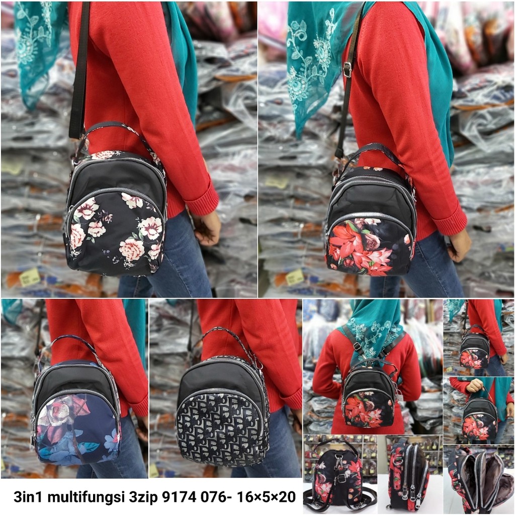 Tas 3in1 multifungsi casual wanita