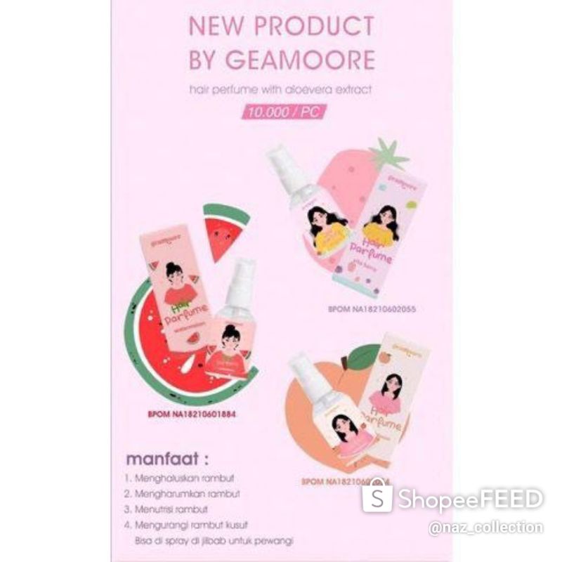 Hair Mist Hair Perfume by Geamoore