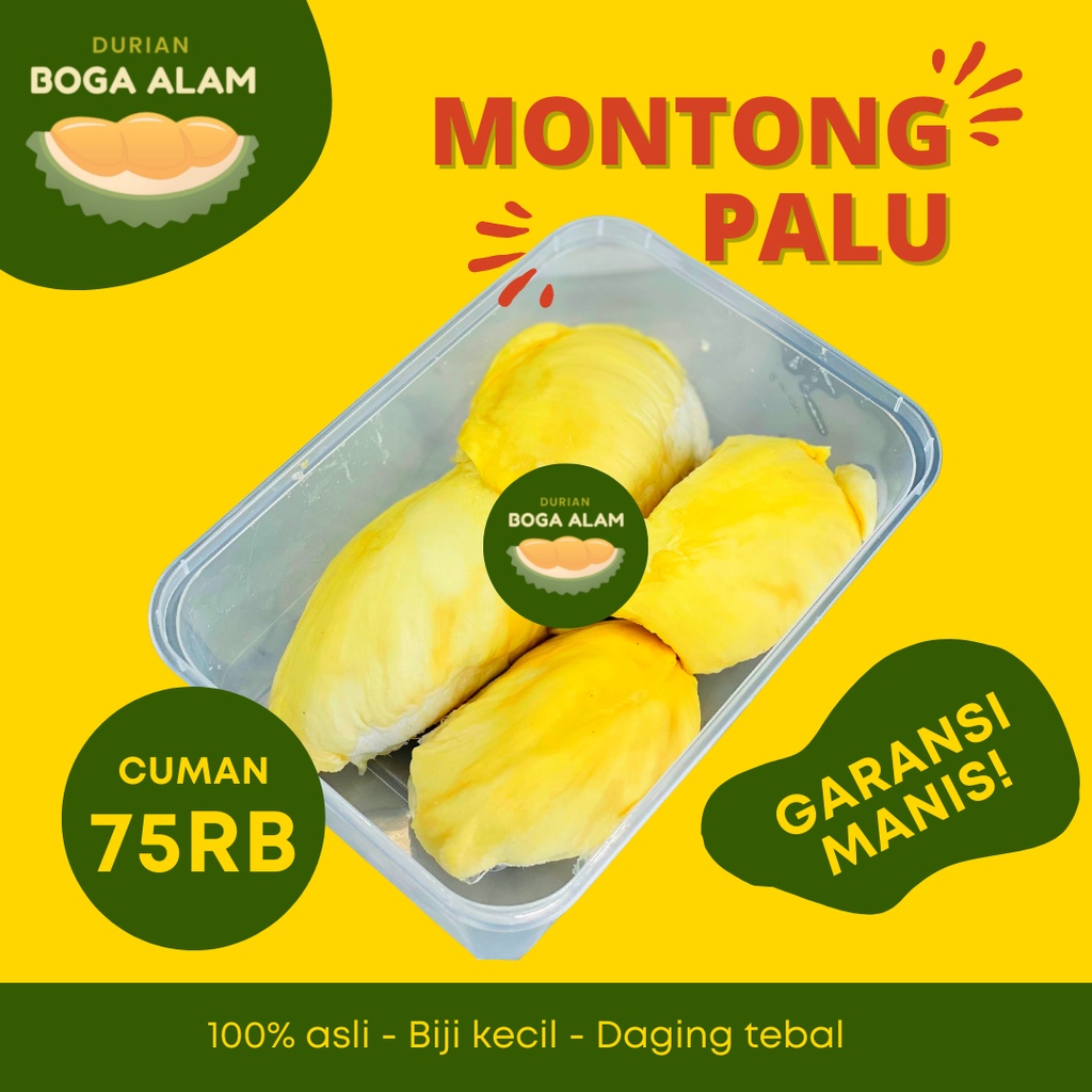 

Durian Montong Duren Monthong Sulawesi Palu Kupas Frozen Asli Manis Bukan Durian Bali GARANSI MANIS (Pengiriman Gojek Grab Instant)