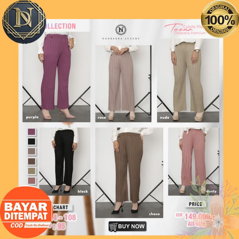 NEW CELANA KULOT ADEM ORI NADHEERA LUXURY || TERLARIS COD