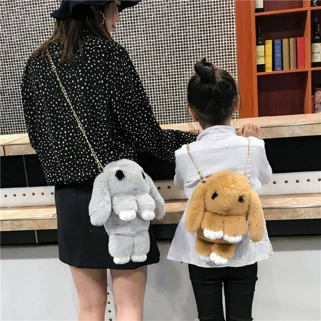 Tas Selempang merangkul Rabbit beruang Anak &amp; Wanita Import Fashion Korea