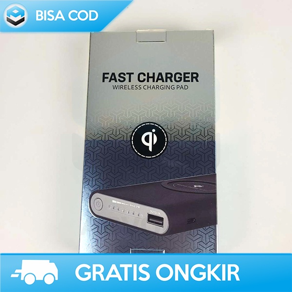 POWERBANK WIRELESS QI 10000MAH 2.1A TYPE C 042 SMART CHIP DUAL USB 042