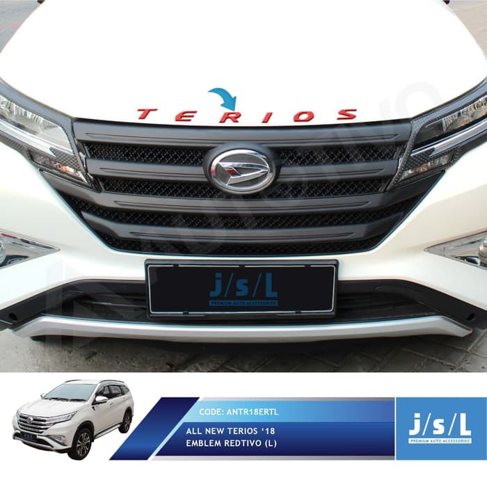 Aksesoris Fariasi Tambahan JSL Hood Emblem All New Terios 2018 Large Redtivo