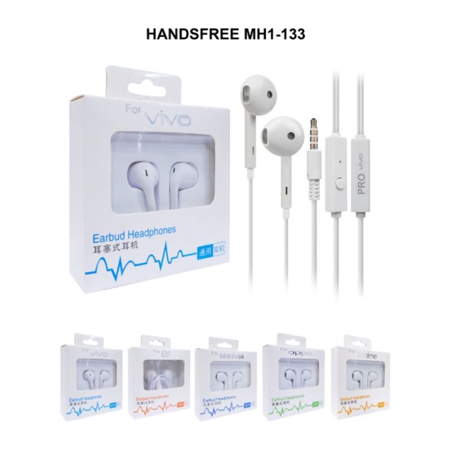 HANDSFREE EARPHONE MH1-133 STEREO SUPER BASS