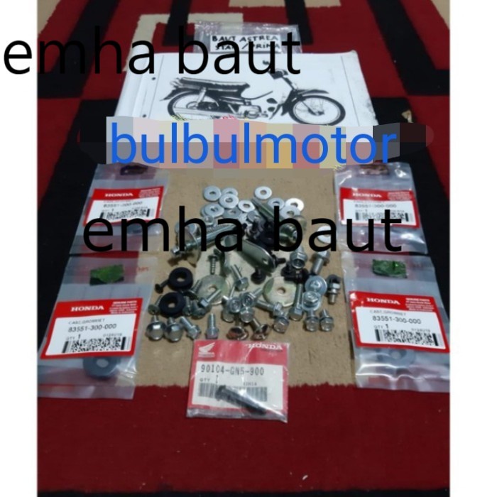 Cover body Baut Full Body set Lengkap Honda Astrea Star Prima