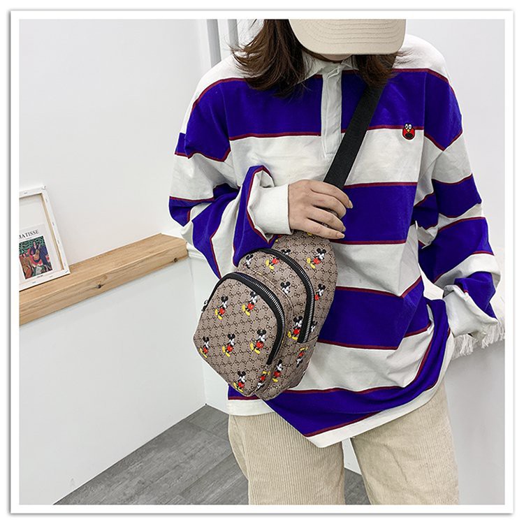 AND COD T205 Tas Selempang Wanita Tas Import Waist Bag Wanita Sling Bag Wanita Karakter PU Leather COD