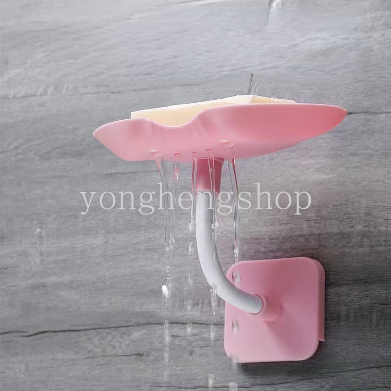 Rak Holder Sabun / Spons Bentuk Kerang Dengan Suction Cup Untuk Kamar Mandi