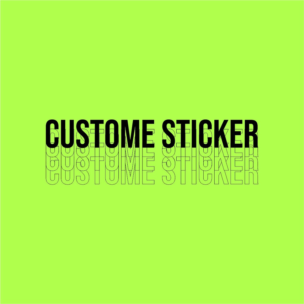 Custome sticker sticker tumblr sticker laptop stiker custome suka suka