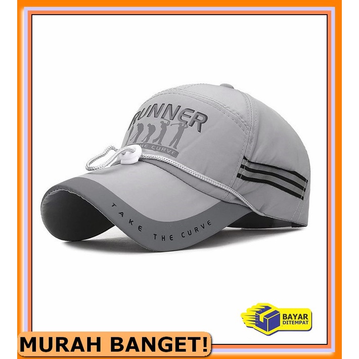 Topi Pria Original Branded Snapback Vintage Swoosh Second Impor L DP345 Baseball Cap : Runner - Topi