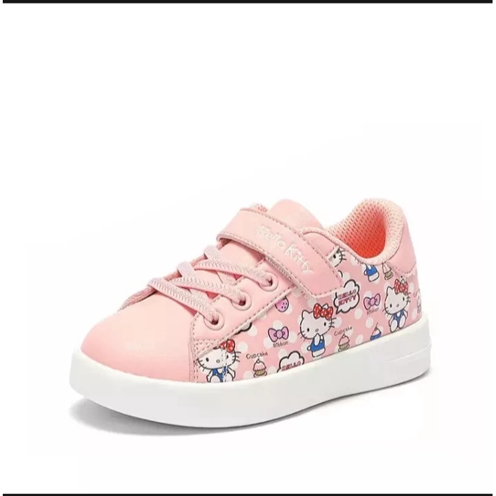 Sepatu Sneakers Anak Perempuan Motif Hello Kitty V2 Terbaru Dan Trendi Umur 3-10 Tahun | Sepatu Anak Perempuan Lucu 2022 - Pink