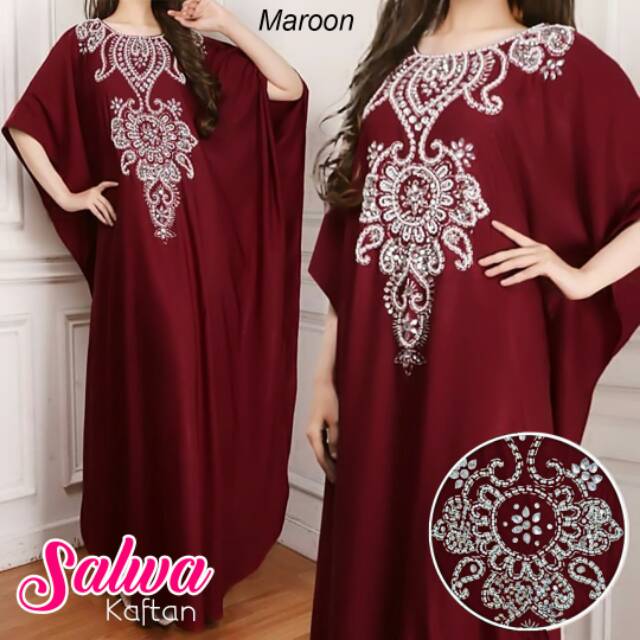 Kaftan salwa payet ld 140 pjg 138 , bahan valvet