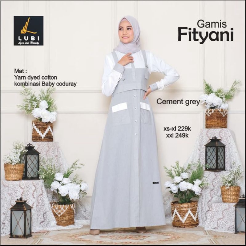 GAMIS LUBI FITYANI CEMENT GREY