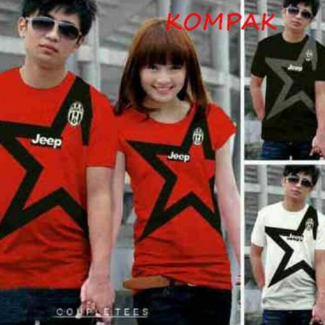 Kaos Couple / Kaos Pasangan / Baju Couple / Baju Pasangan Juventus