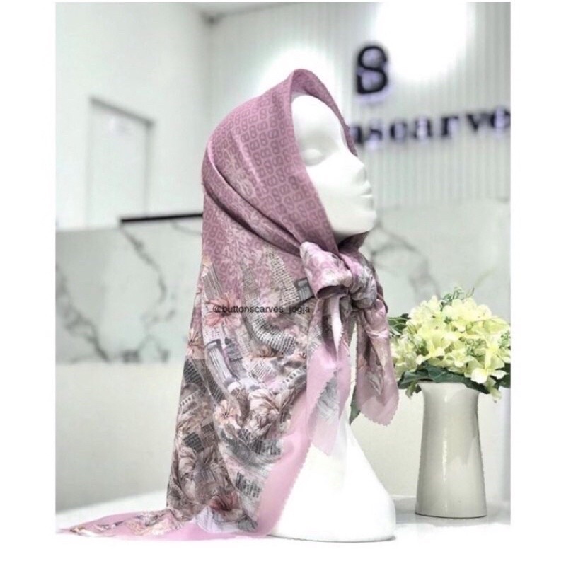 Preloved Malaya series Buttonscarves blush