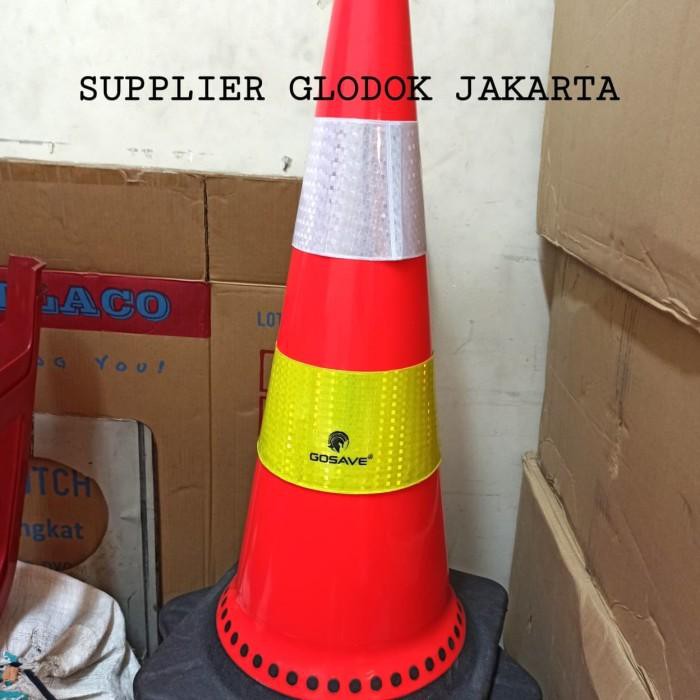 Jual Traffic Cone GoSave 75 Cm /Kerucut Lalu Lintas / Safety Cone ...