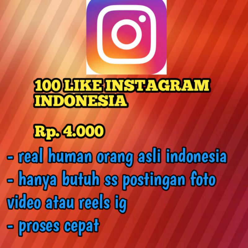 

STIKER MURAH 100 !G L!K3