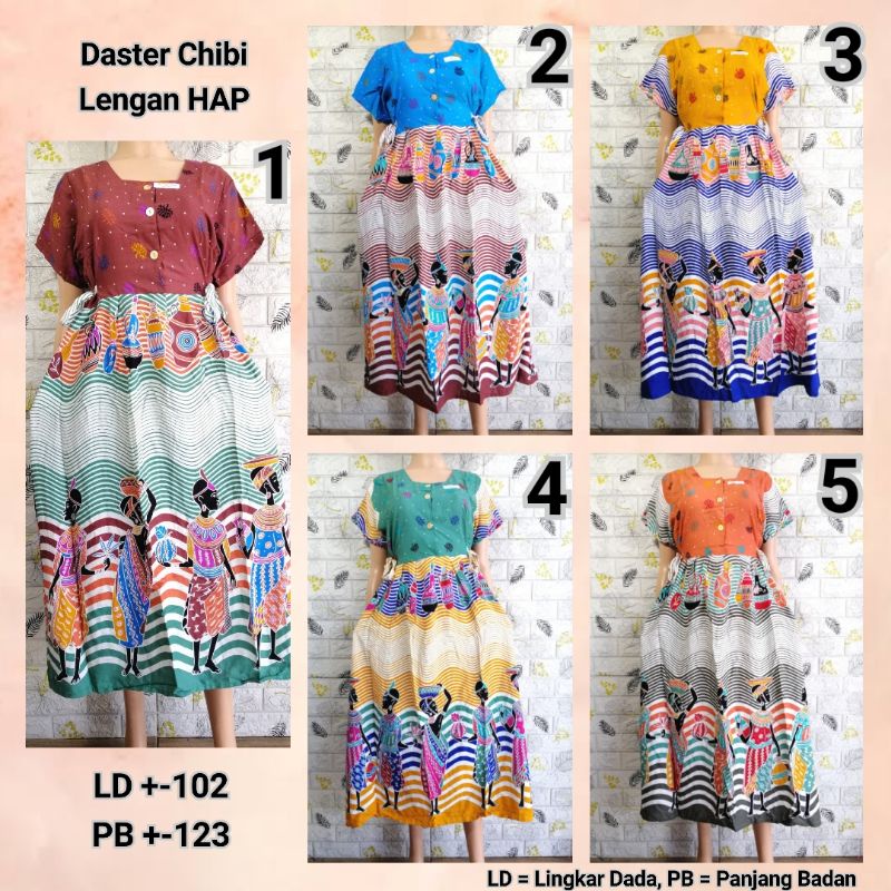 DASTER CHIBI LENGAN HAP DASTER MODERN KEKINIAN BU TEJO SLPP + KLPTR + ENCG