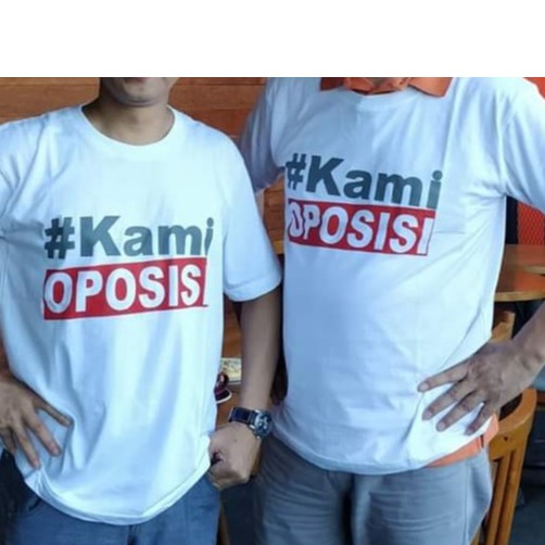 KAOS COMBED 30S KAMI OPOSISI PRABOWO SANDI BAJU TSHIRT