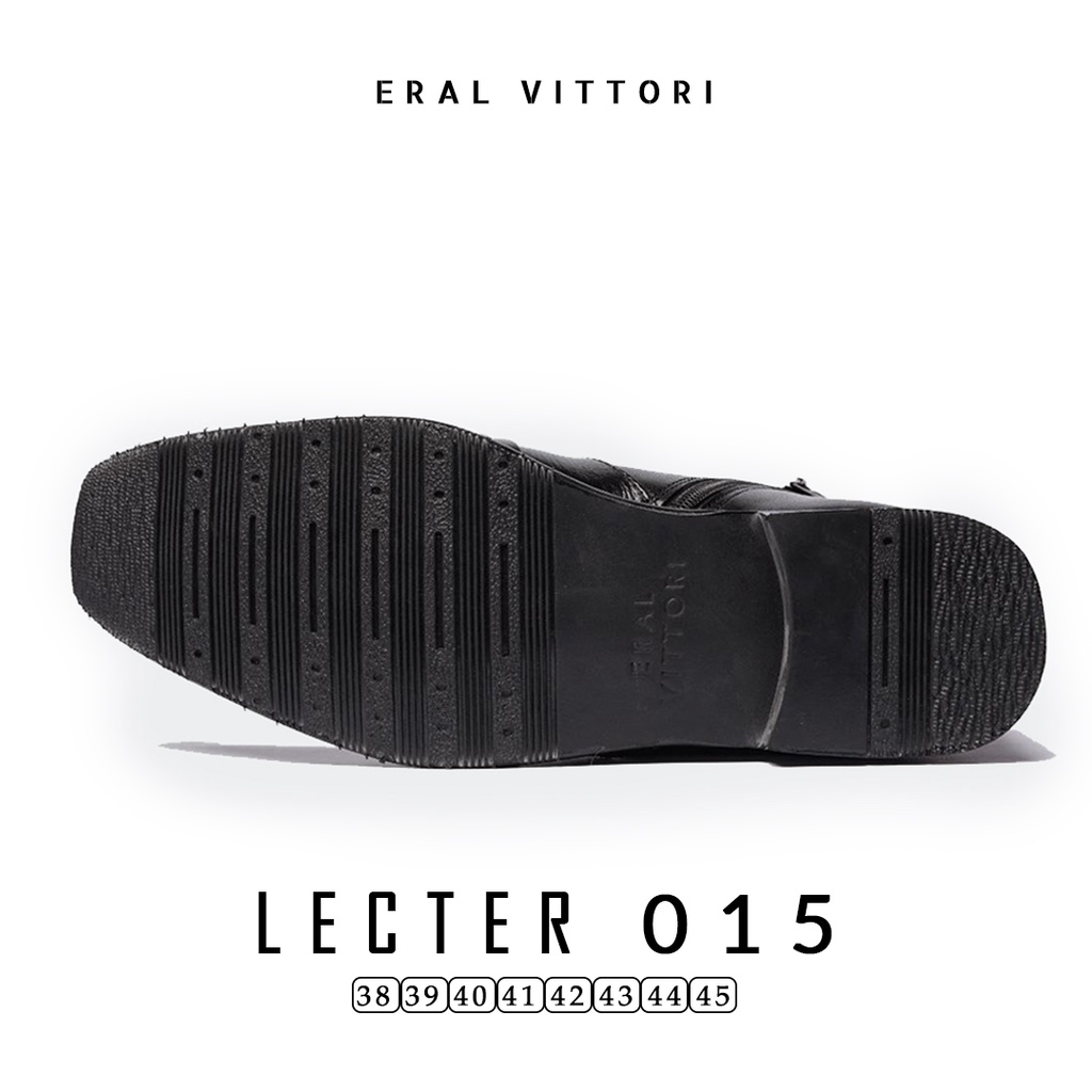 Eral Vittori - Lecter 015 Sepatu Pria Casual Formal Pantofel Boots Zipper Kulit