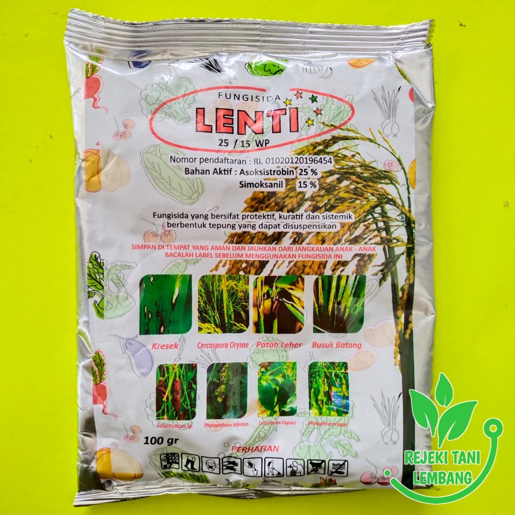 COD FUNGISIDA LENTI 25/15 WP 100GR  PEMBASMI PENYAKIT JAMUR TANAMAN