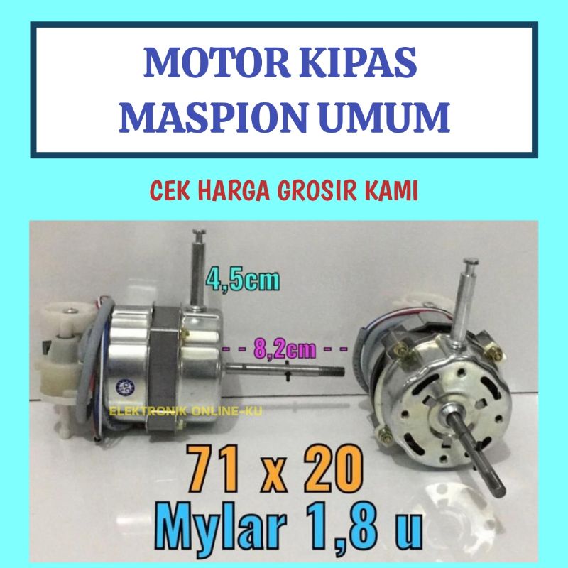 DINAMO FAN MOTOR KIPAS ANGIN MASPION UMUM SUOER