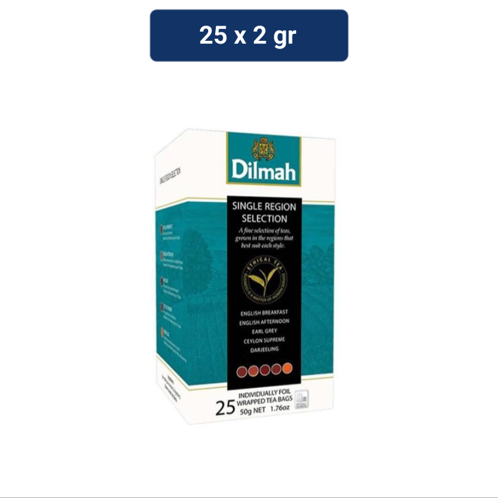 

Dilmah Variety Gourmet Tea Foil Envelope 25 Tea Bags