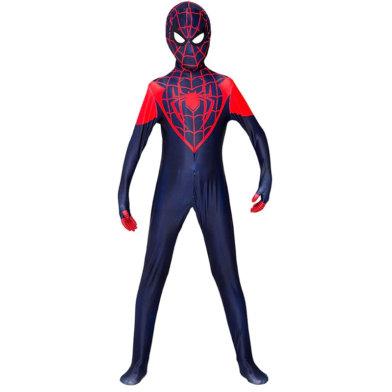 Jual Free Ongkir Adult Kids Spider-Man Into The Spider-Verse Cosplay Costume  Zentai Suit Miles Morales Indonesia|Shopee Indonesia