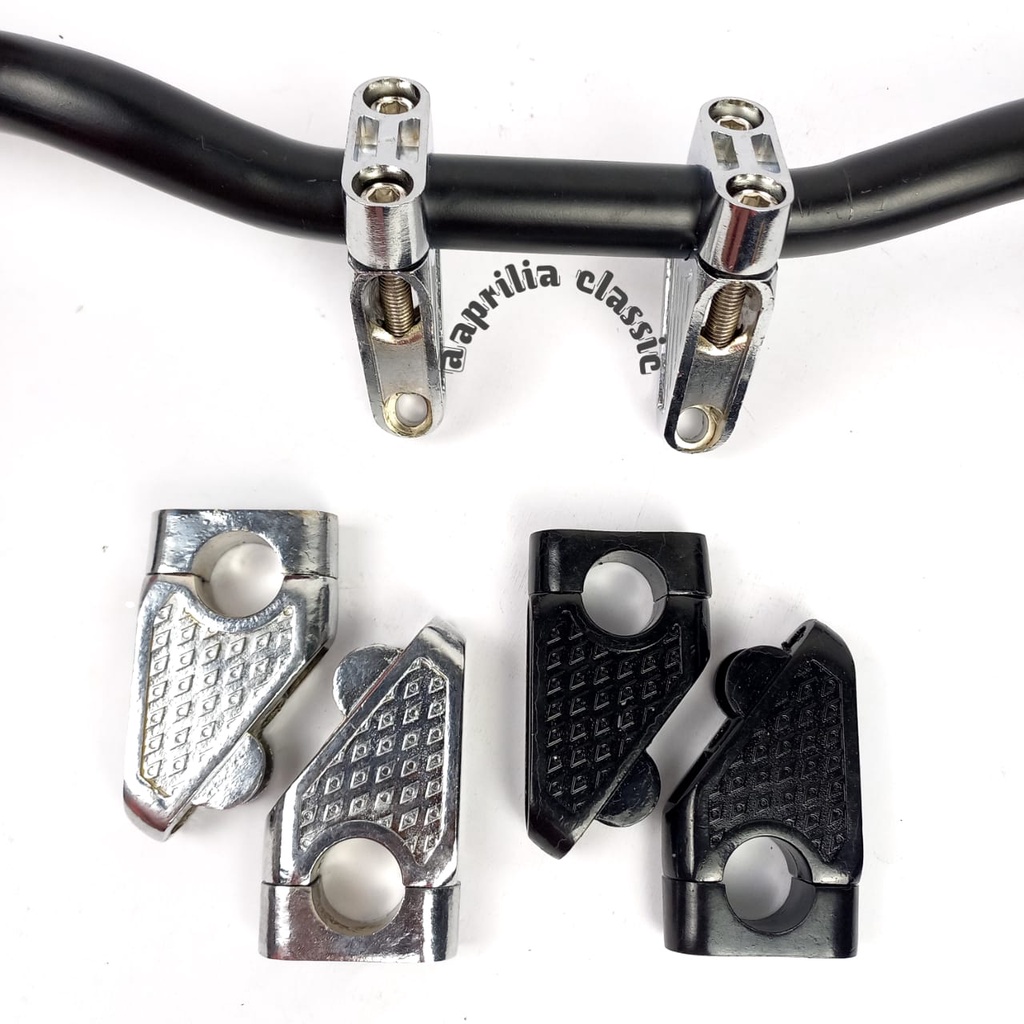 Raiser Riser Stang Stir Miring Peninggi Stang Besi Model Miring