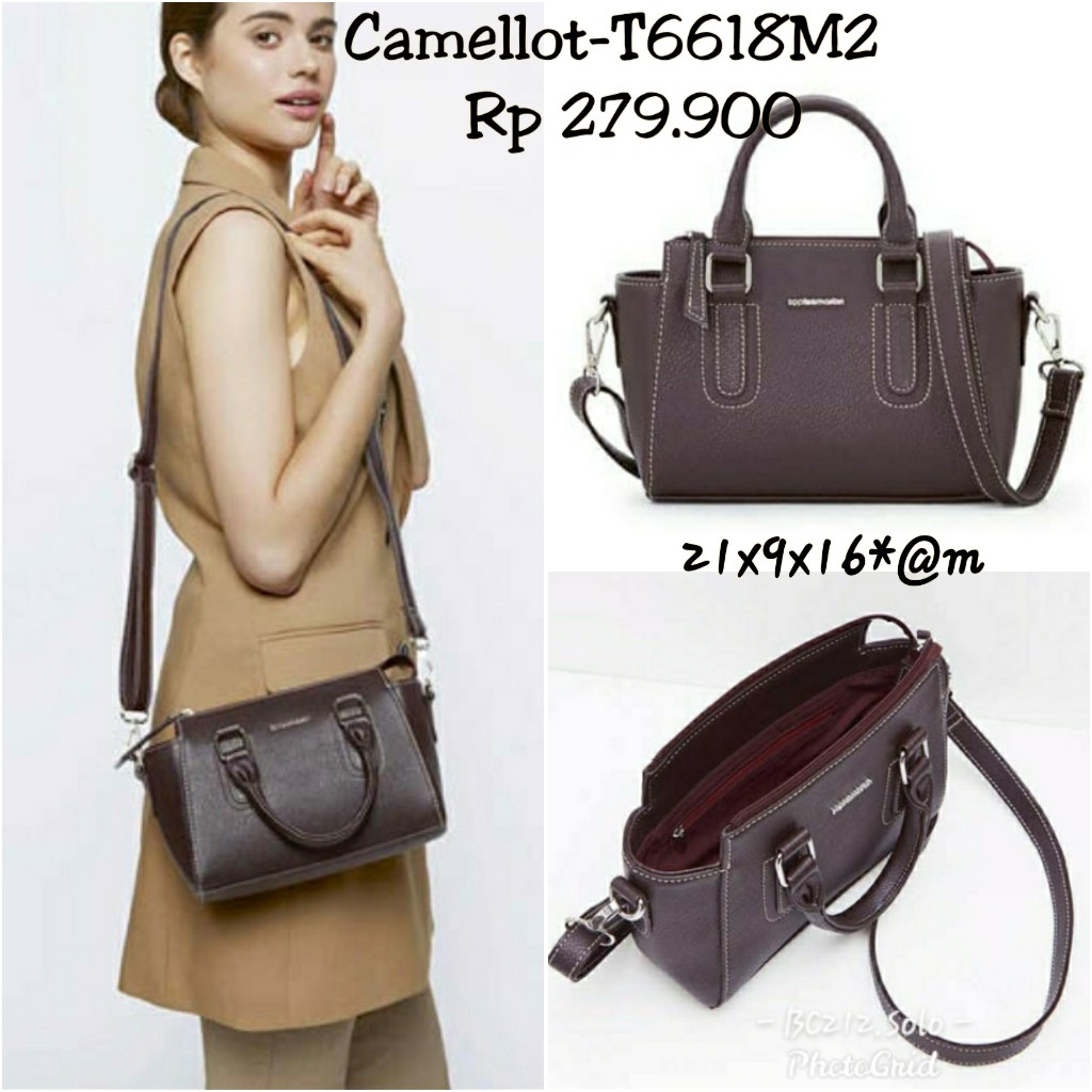 TAS SOPHIE MARTIN CAMELOT MAROON T6618M2 TAS IMPORT TAS PROMO TAS SELEMPANG DISKON