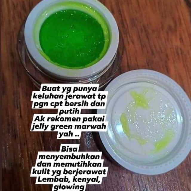 Jelly green marwah/marwah/marwah skincare/marwah skin treatment/serum marwah/skincare aman/skinare