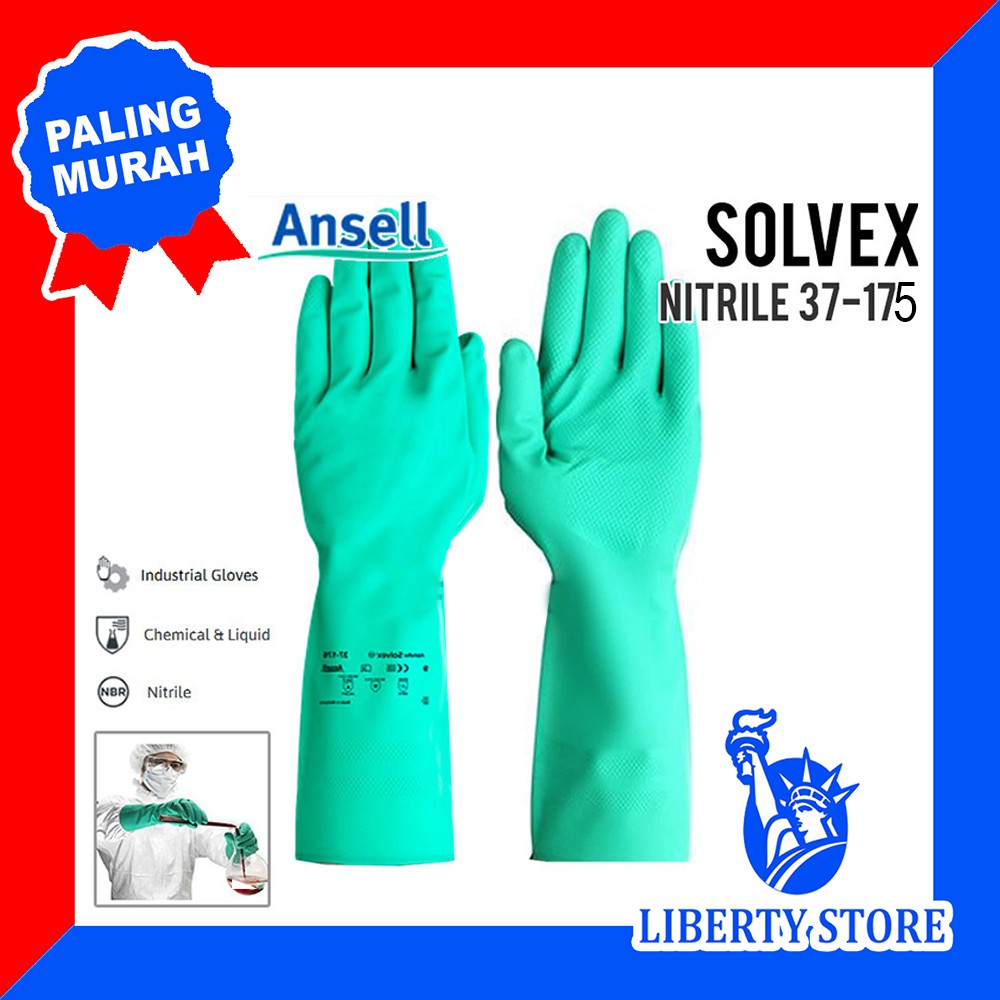 Sarung Tangan Karet Panjang LATEX ANSELL SOLVEX 37-175