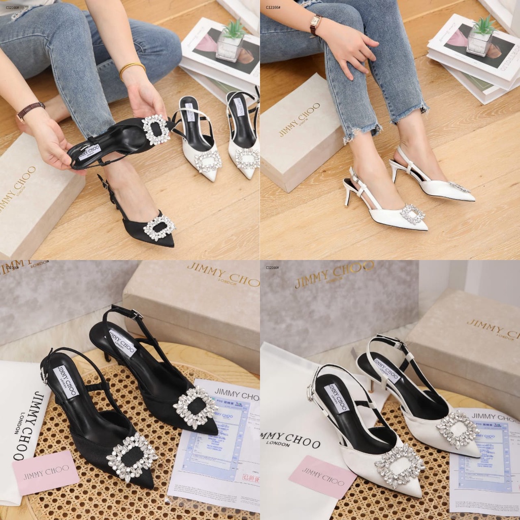 Diamond With Satin Women Heels Sendals C12166