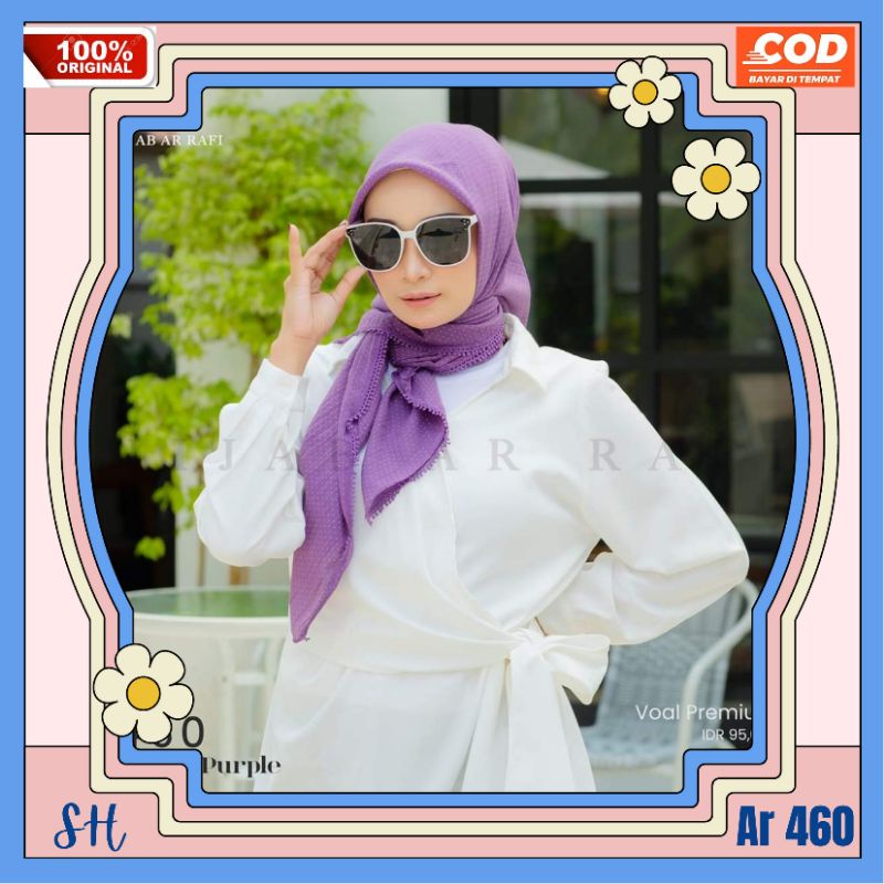 Jilbab hijab kerudung krudung segiempat motif polkadot wanita dewasa terbaru new terlaris terkini mo