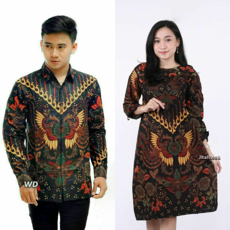 Couple Batik Sarimbit Motif Garuda Sogan