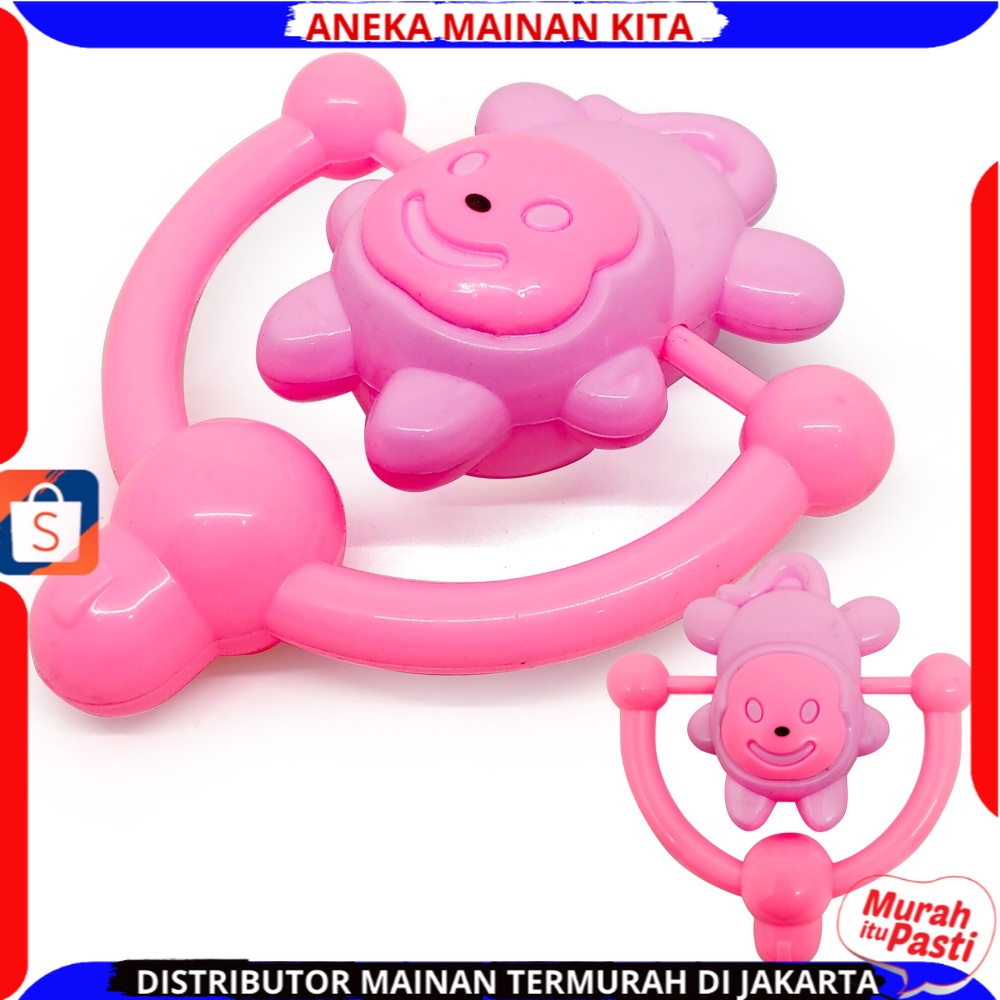 ( BISA COD ) PROMO Mainan Kerincingan / Baby Rattle Aman Untuk Bayi Isi 5 Pcs Multicolor OCT1809 Berkualitas SNI Murah